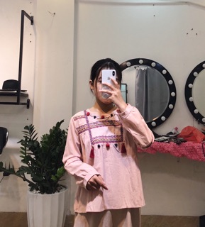 Áo thổ cẩm zara