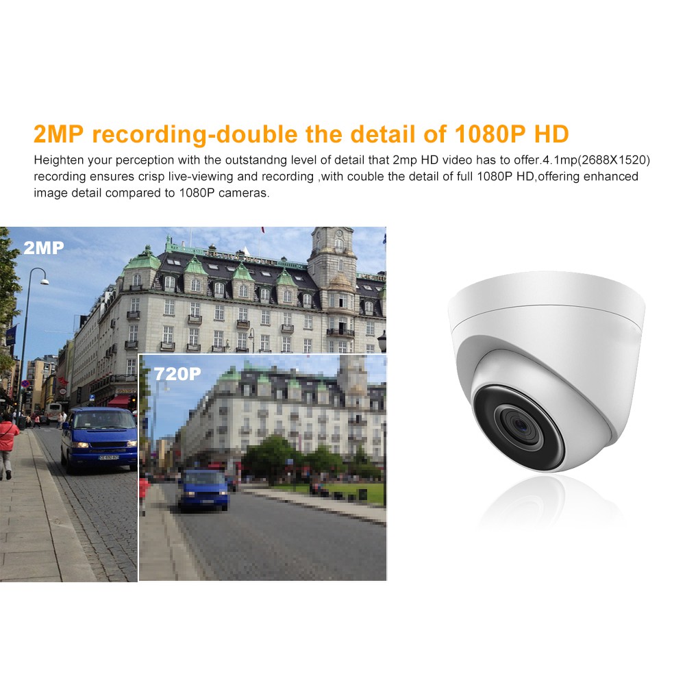 Bộ 2 Camera Dome Hồng Ngoại Kính Đen Elitek 1010 CVI Độ Phân Giải 2.0M + Đầu Ghi + Ổ cứng 160GB