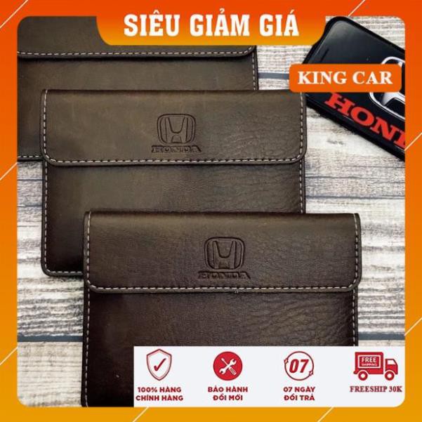 Ví đựng giấy tờ xe ô tô, giấy đăng kiểm dập logo cao cấp loại 1- Logo theo dòng xe - Shop KingCar