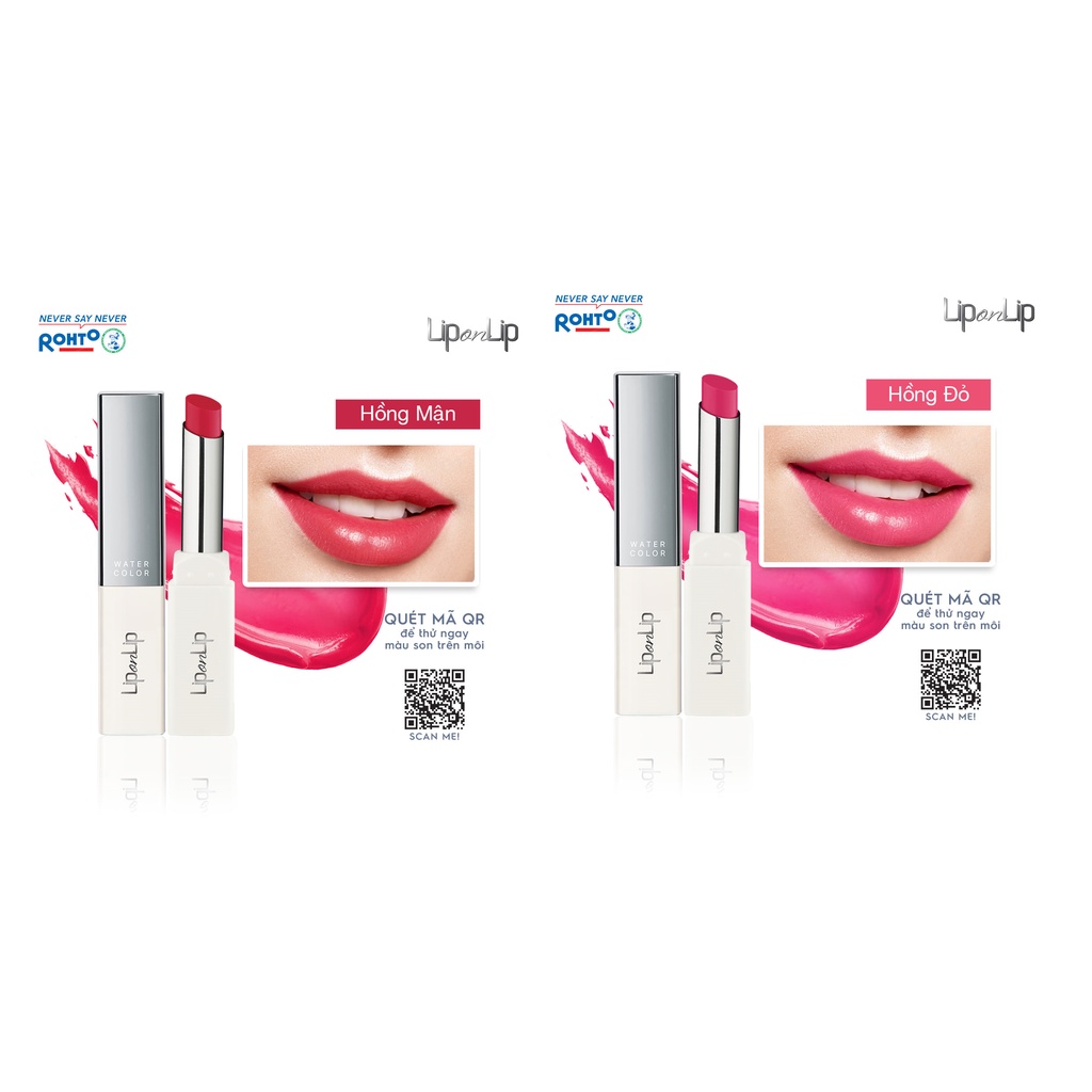 Son Thỏi Dưỡng Môi Trang Điểm, Cho Môi Căng Mọng Lip On Lip Water Color 2.2G