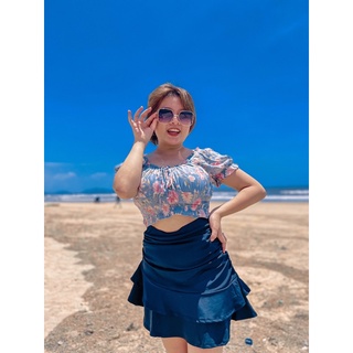 áo hoa croptop BIGSIZE