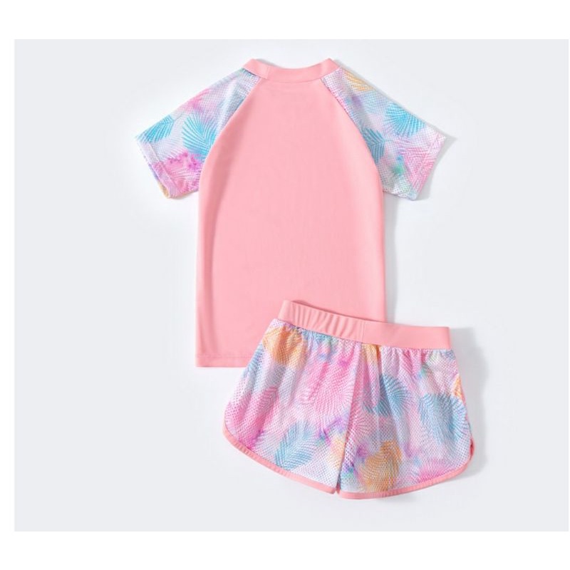 Sét đồ bơi quần rời áo rời bé gái YY5545 mẫu Rainbows I Like