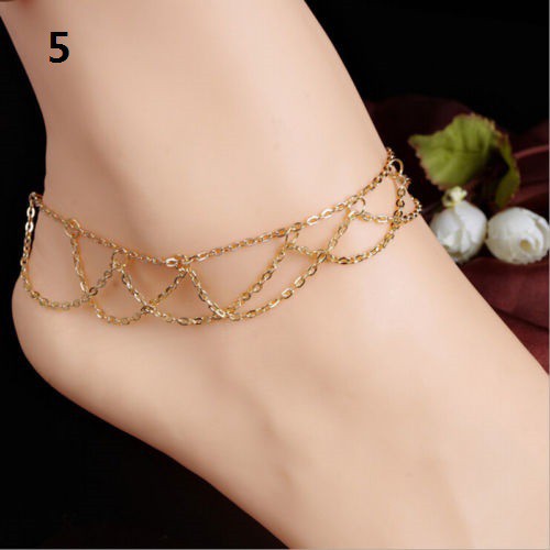 Lắc Chân Mạ Vàng / Bạc Chất Lượng Cao Cho Nữ