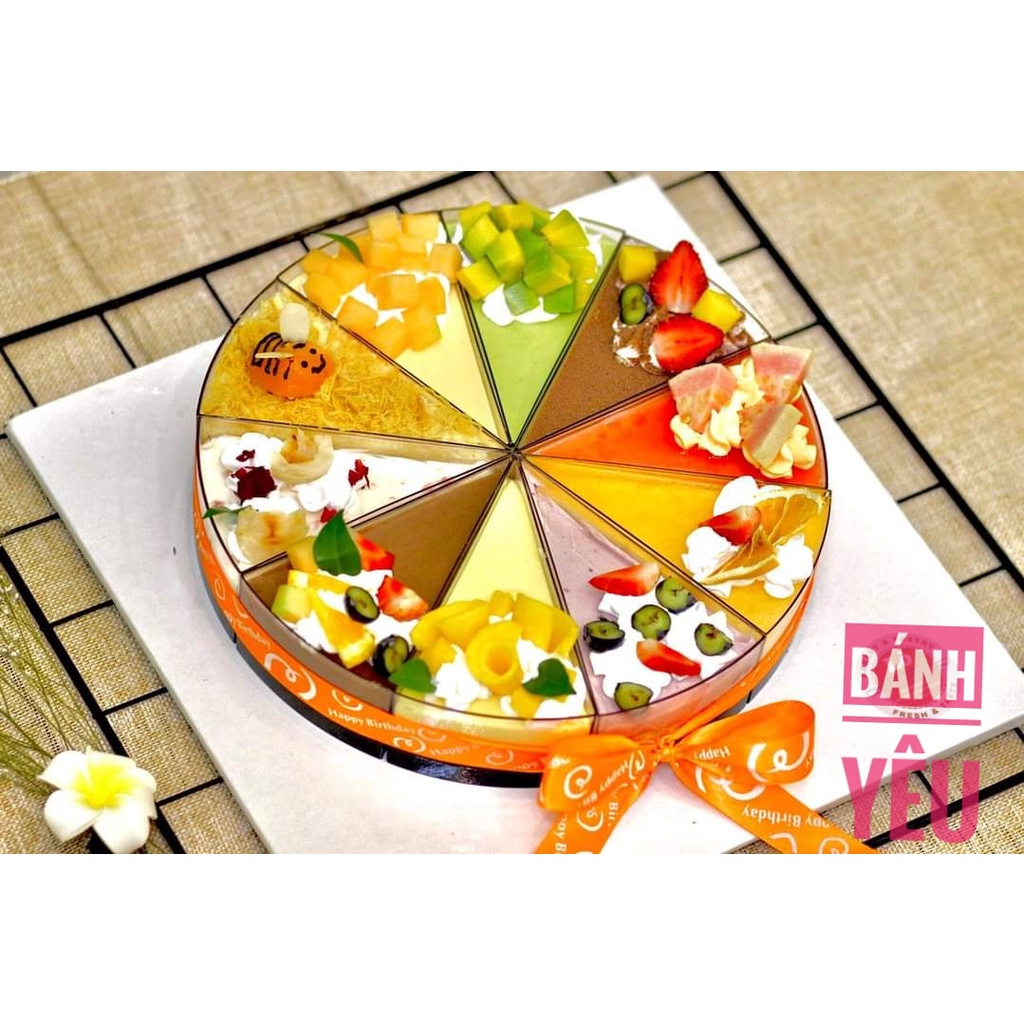 Hộp mica đựng bánh mousse/tiramisu hình tam giác có nắp - BB53A