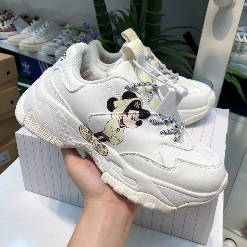 [ FREE SHIP ] Giày thể thao sneaker ML B gồm 2 bản in 3d chuột đỏ, vàng tăng chiều cao, đế êm hot trend