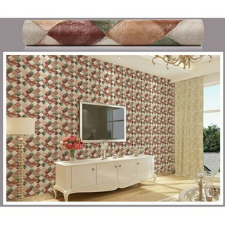 Giấy dán tường phong cách Hàn Quốc  khổ 100x45cm hình thoi