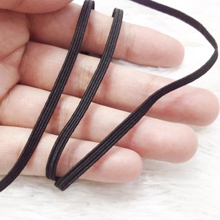 Dây thun dẹp dùng trong may mặc quần áo làm khẩu trang bản rộng 3mm