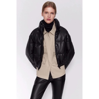 [Sẵn Nâu be sz S] Áo khoác phao croptop (có ảnh thật)