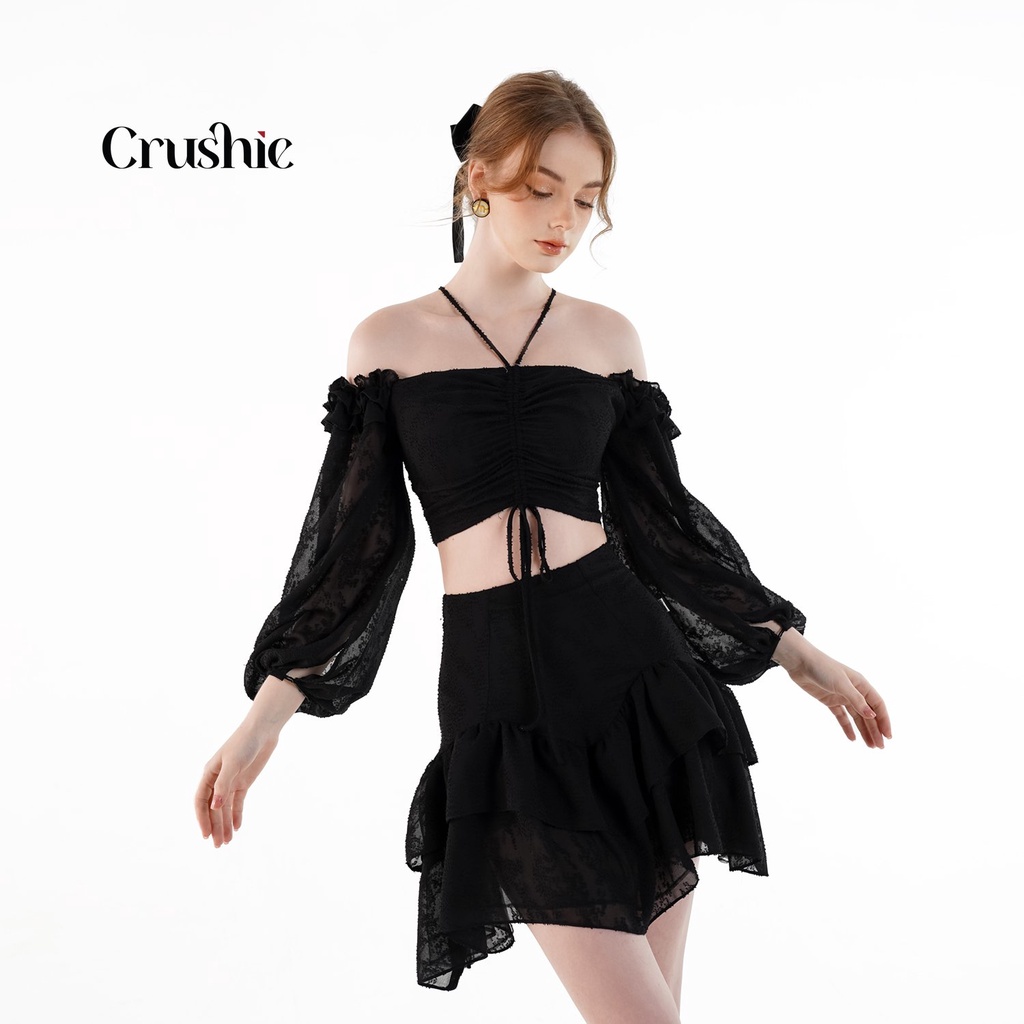 Chân váy Crushie dáng váy ngắn xòe hai tầng Orie