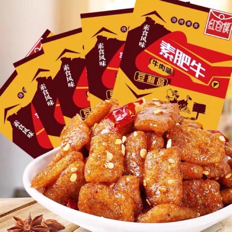 Thịt  bò chay vị sốt tương siêu ngon, gói 20gr