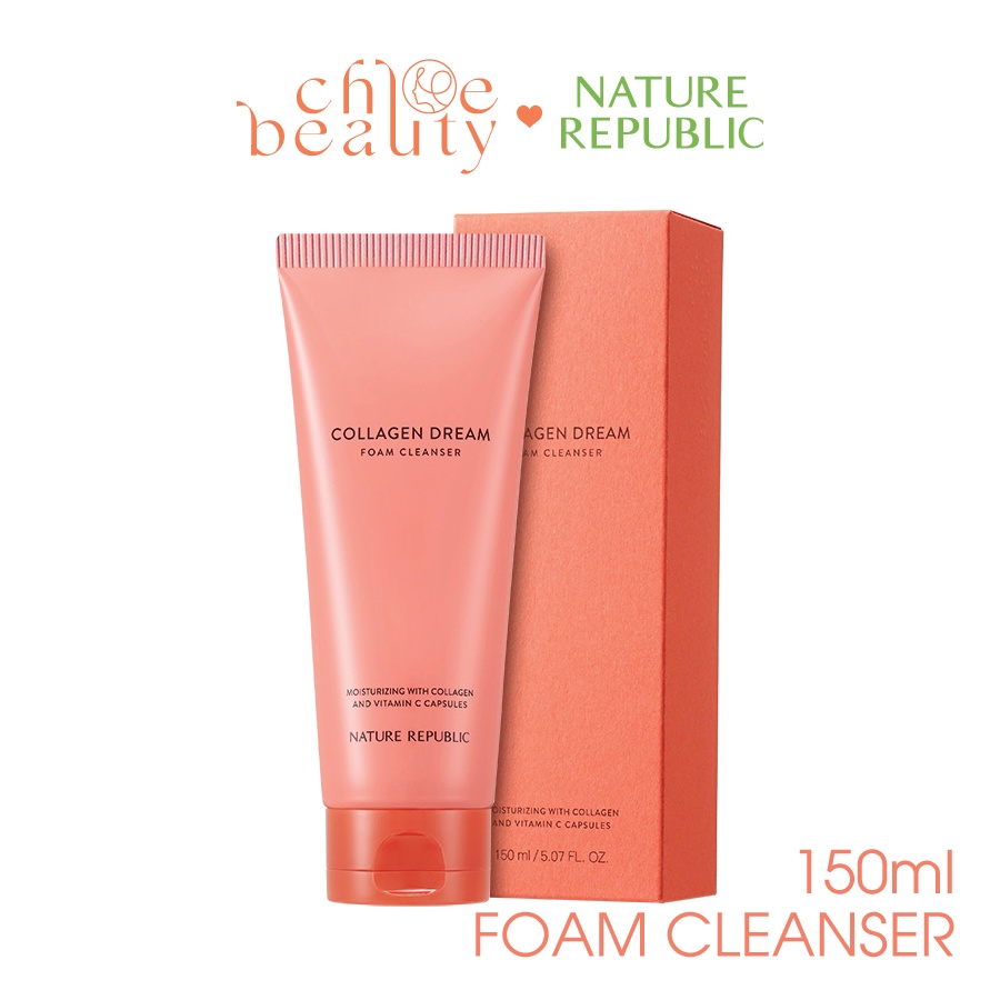 Sữa rửa mặt NATURE REPUBLIC Collagen Dream Vitamin C Capsule Foam Cleanser 150ml/tuýp