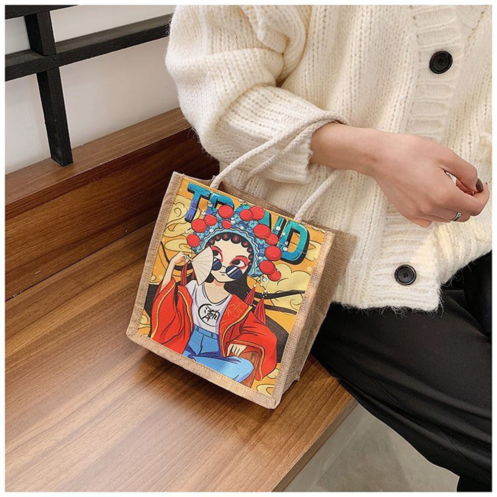 [Mã FAMAYWA2 giảm 10k đơn từ 50k] Túi Cói Mini Họa Tiết Siêu Xinh Bảo vệ môi trường | BigBuy360 - bigbuy360.vn