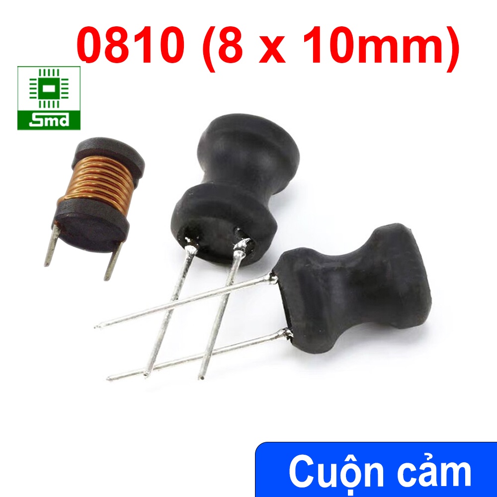 Set 5 Cuộn Cảm Cắm 0608 6*8 0810 8*10 0912 9*12 mm 470uH 220 100 100 Uh 220Uh 330Uh linh kiện điện tử SMD