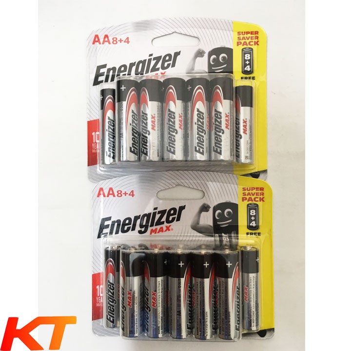 Pin AA Energizer Alkaline Max E91 LR6 (Vỉ 12 Viên).