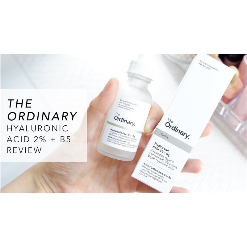 Serum dưỡng ẩm phục hồi The ordinary Hyaluronic acid 2% + B5