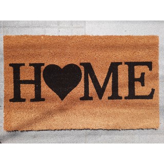 Thảm chùi chân giày dép họa tiết home bằng xơ dừa 45x75