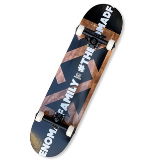 Ván trượt skateboard nomad complete wood hashtag black 8.0
