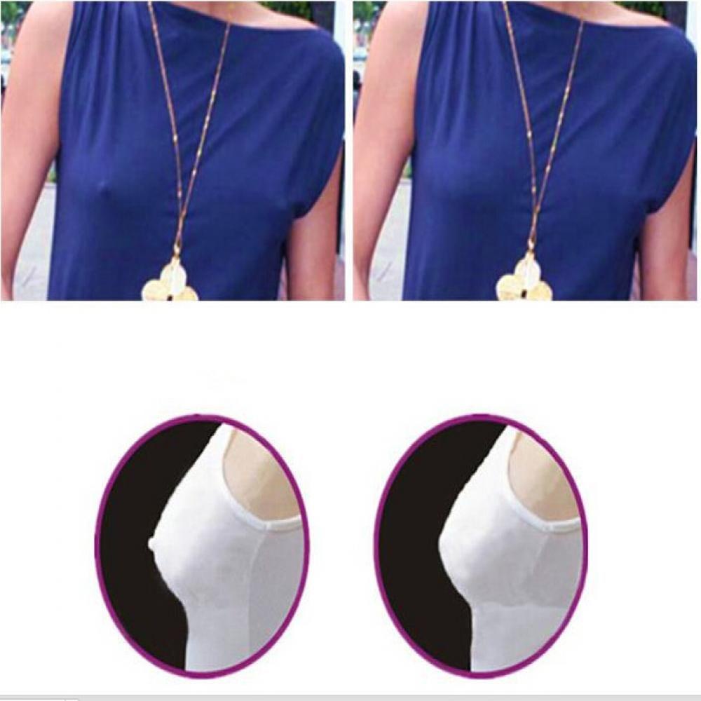 YVE 1 Cặp Miếng Dán Ngực Hình Tròn Tàng Hình Tái Sử Dụng Được