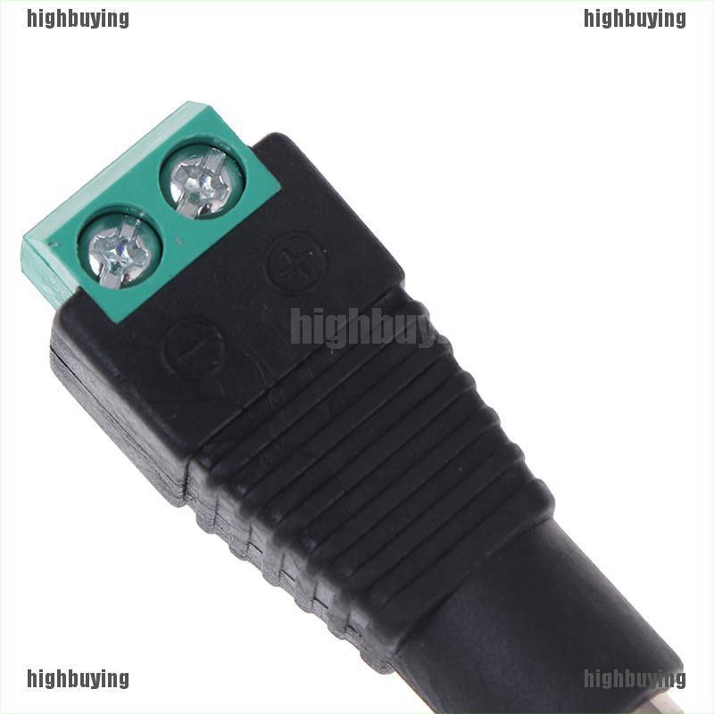 HBVN belle 20pcs Male+Female DC Power Jack Connector Adapter Plug 2.1 x 5.5mm for CCT modish