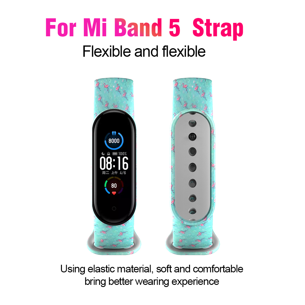 Dây Đeo Thay Thế Chất Liệu Silicon Màu Trơn Cho vòng đeo tay for Xiaomi Mi Band 5