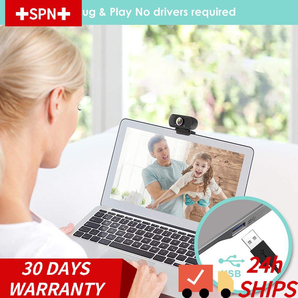 Webcam 1080p Kèm Giá Đỡ Bảo Vệ Chuyên Dụng Cho Pc Laptop | BigBuy360 - bigbuy360.vn