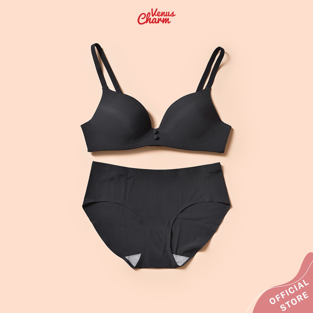 Bộ quần áo lót nữ Venus Charm 1803 đệm mỏng không gọng ôm ngực tự nhiên | BigBuy360 - bigbuy360.vn