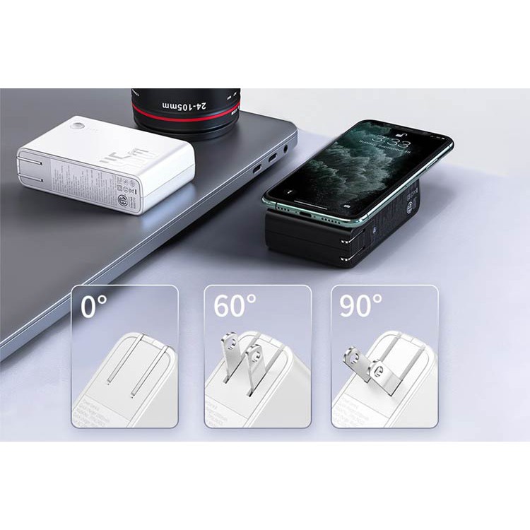 Cốc Sạc Kiêm Sạc Dự Phòng Baseus 45W Chính Hãng Bảo Hành 1 Năm