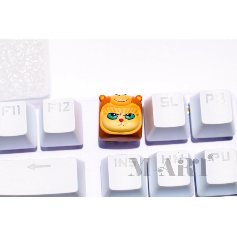 Keycap - Nút Bàn Phím Gaming - Nút Bàn Phím Cơ Mặt Mèo Hờn Dỗi  - Khỉ Con - KC027