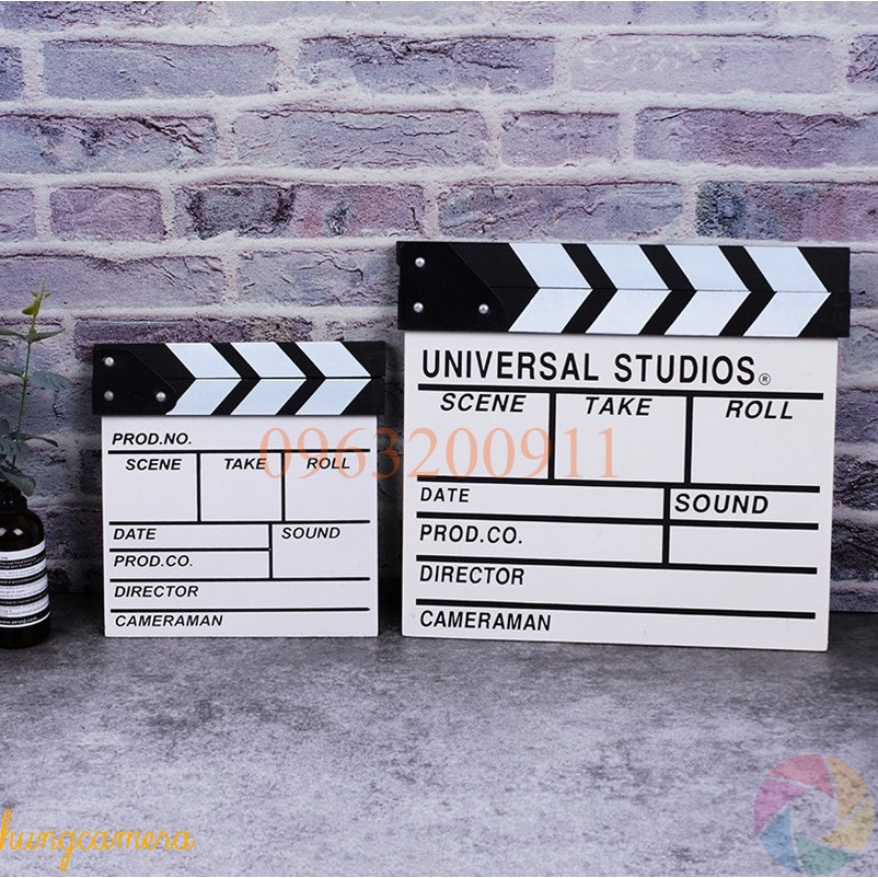 Bảng action quay phim clapper board - phụ kiện chụp hình, quay video Studio