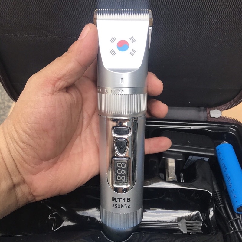 TÔNG ĐƠ cắt tóc cá nhân tại nhà CAO CẤP PRO HAIR CLIPPER-KT18 350 min( dùng pin)