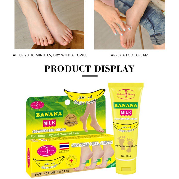 Kem Nứt Gót Chân BANANA Baby Foot Aichun