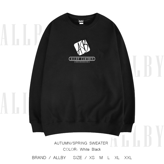 Áo sweater nam nữ unisex phom rộng nỉ da cá Allby Logo , áo khoác nỉ nam nữ in hình local brand | BigBuy360 - bigbuy360.vn