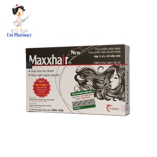 Maxxhair New -  Ngăn rụng tóc, giúp tóc mọc nhanh ( Hộp 30 viên )