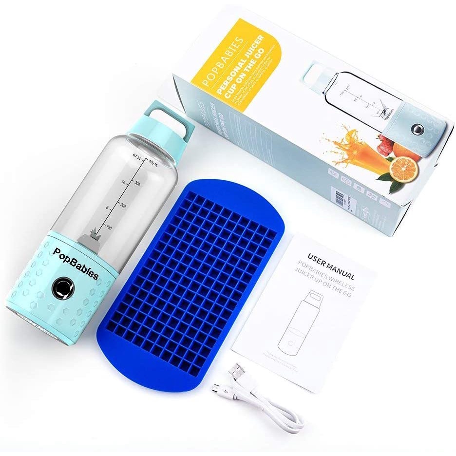 Máy xay sinh tố cầm tay mini PopBabies Portable Blender xay được trái cây đông lạnh, đá nhỏ