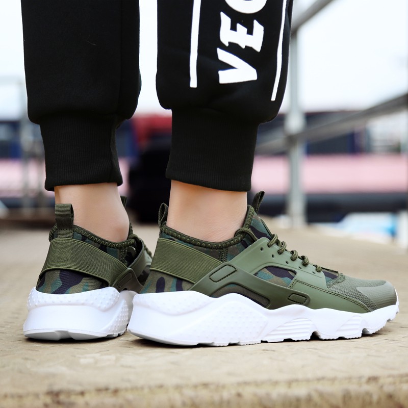 Giày nam ,Giày Sneaker nam thể thao, giày nam HOT TREND 2019 mã NK23 (xanh quân đội)