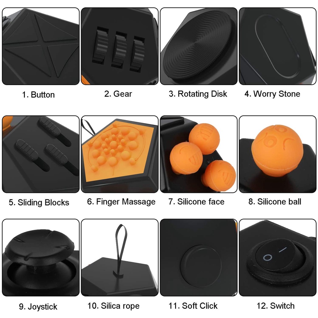 Đồ chơi khối xúc xắc 12 mặt vui nhộn giúp giải tỏa căng thẳng