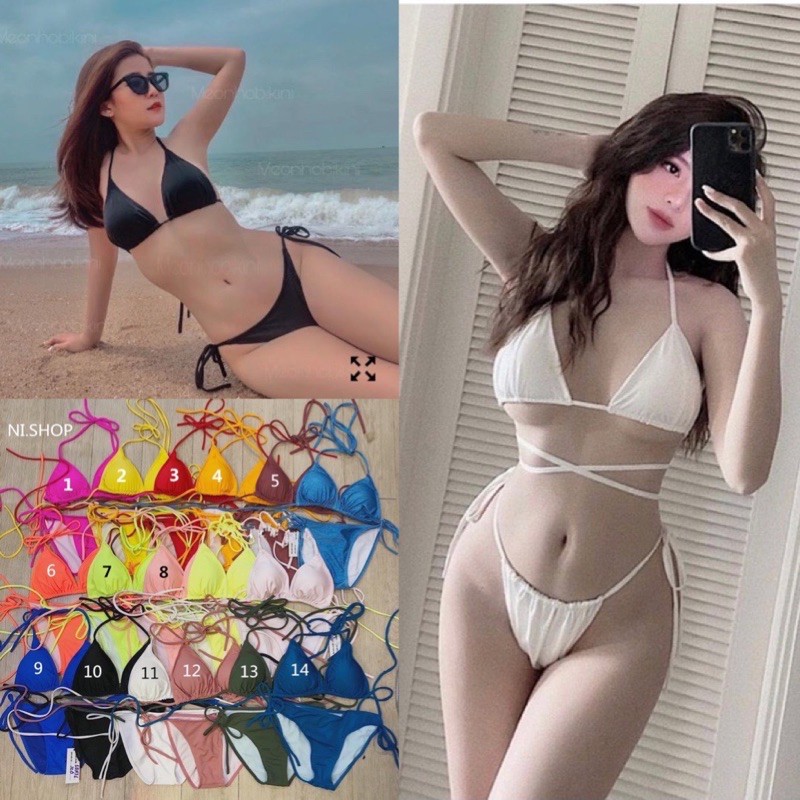 Bikini tam giác full 20 màu (hình thật) | WebRaoVat - webraovat.net.vn