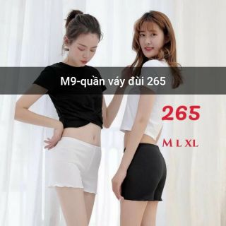 Quần Mặc Váy Cotton Phối Ren Đẹp