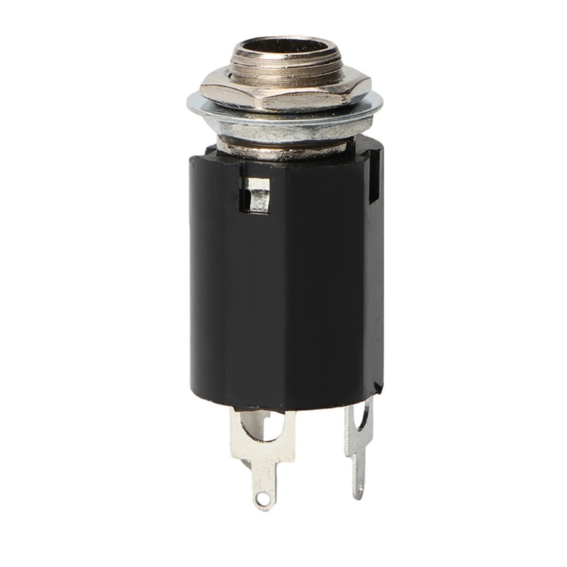 1 Jack Cắm Đầu Vào 6.35Mm Màu Đen Cho Đàn Guitar EQ