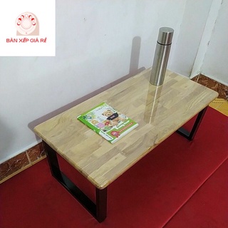 Bàn Gỗ cao su Ngồi bệt 40*100*35 .