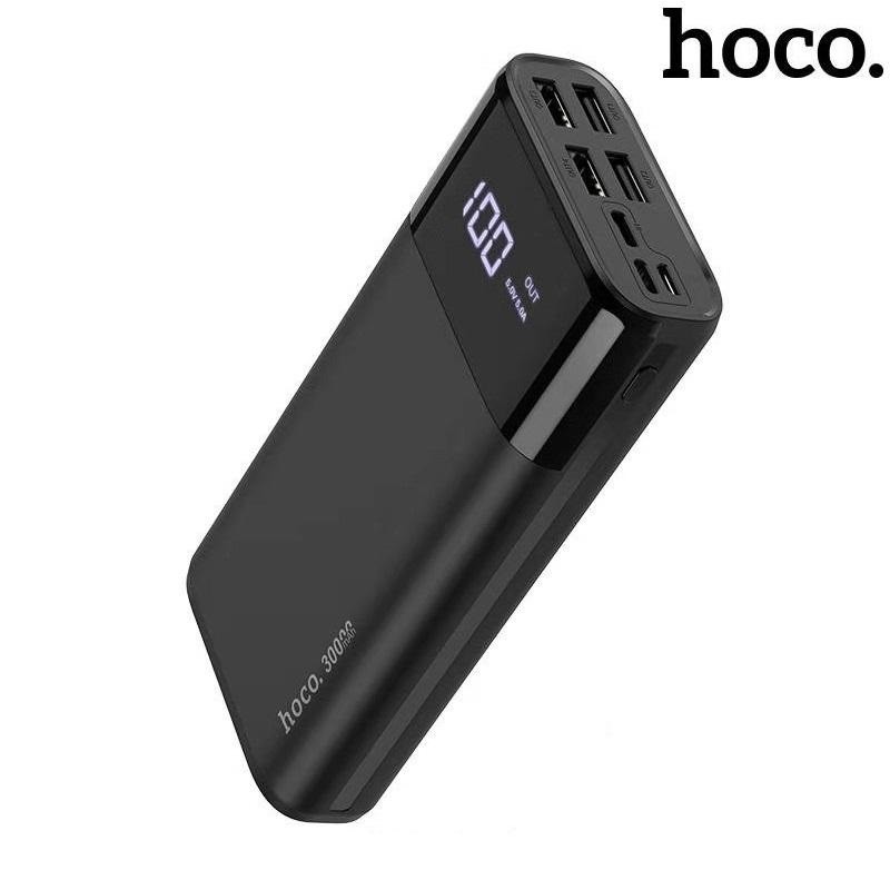 Pin sạc dự phòng Hoco B12 Max 30000mAh Commander 3 cổng input, 4 cổng input max 5A