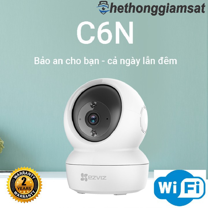 [Mã 253ELSALE hoàn 7% đơn 300K] Camera IP Wifi Xoay 360 EZVIZ C6N 1080P 2MPX, Chính Hãng, Bảo Hành 24 Tháng