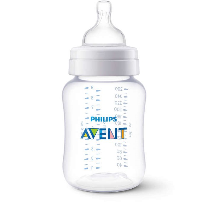 [Mã FMCGMALL - 8% đơn 250K] SCF454/17_Bình sữa Philips Avent nhựa PA cao cấp 260ml(Classic)