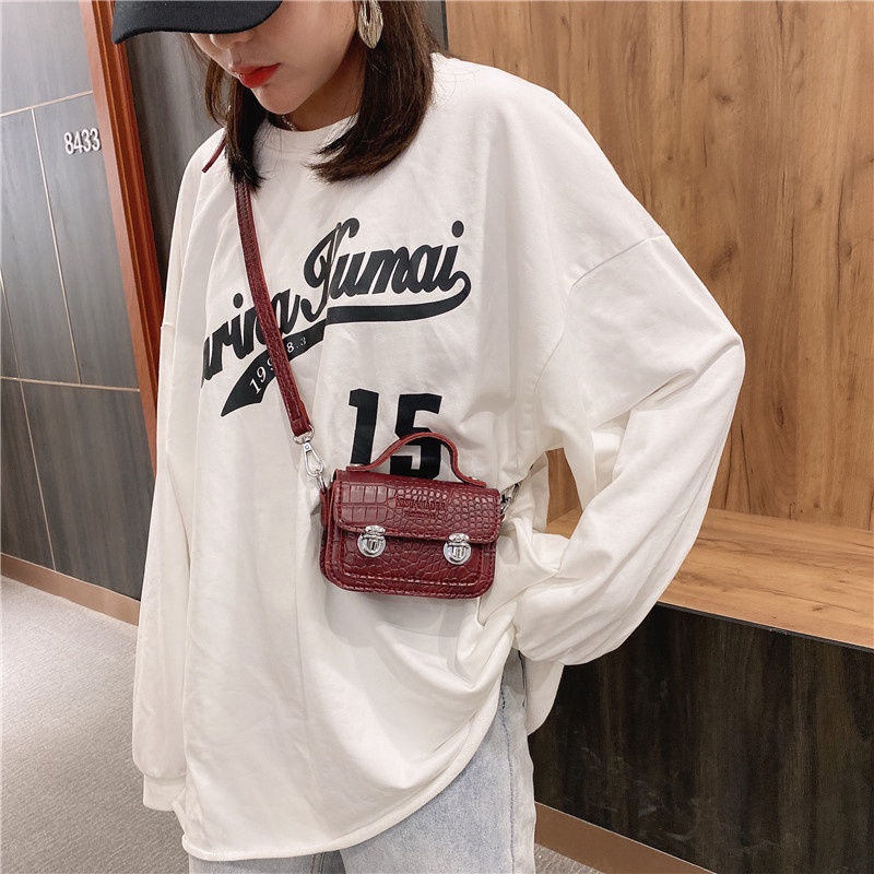 Túi đeo chéo vai IELGY thiết kế đơn giản thời trang dành cho nữ