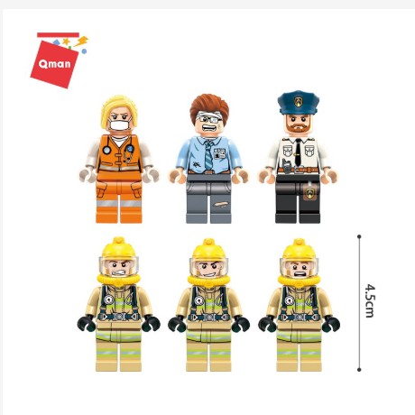 QMAN2810 - BỘ LẮP RÁP LEGO TRỤ SỞ CỨU HỎA