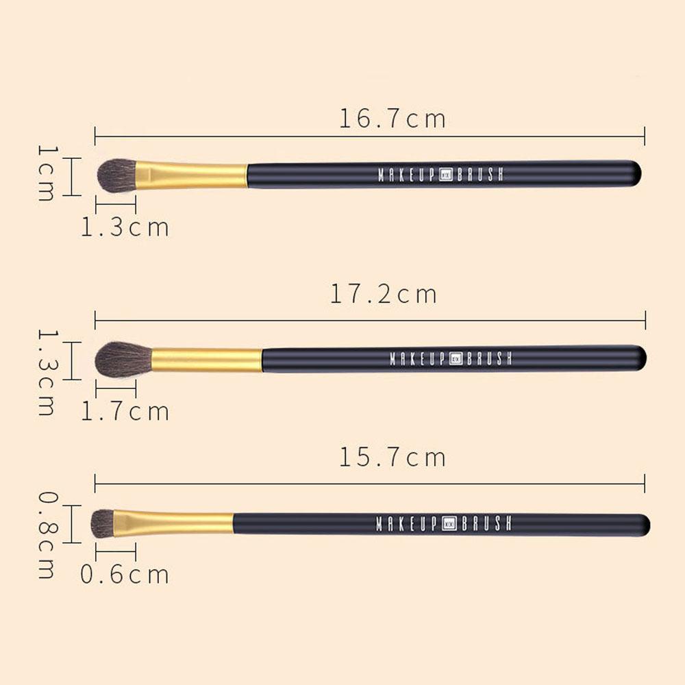 Set 3 Cọ Trang Điểm Phấn Mắt Sợi Nhôm Cho Nam