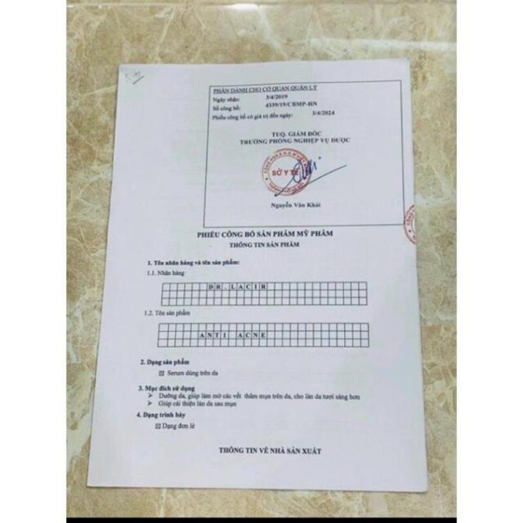 Tinh chất mụn Linh chi Dr.Lacir - Siêu tái tạo Vita LinhZhi Mẫu Mới