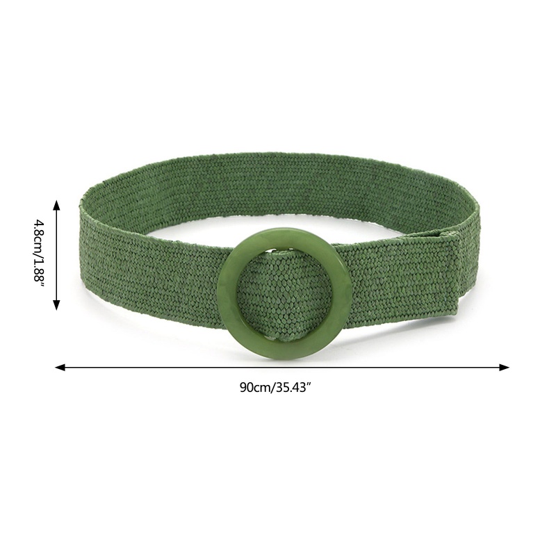 Dây Thắt Lưng Bện Rơm Bản Rộng Nhiều Màu Sắc Phong Cách Bohemian Cổ Điển Thời Trang Cho Nữ