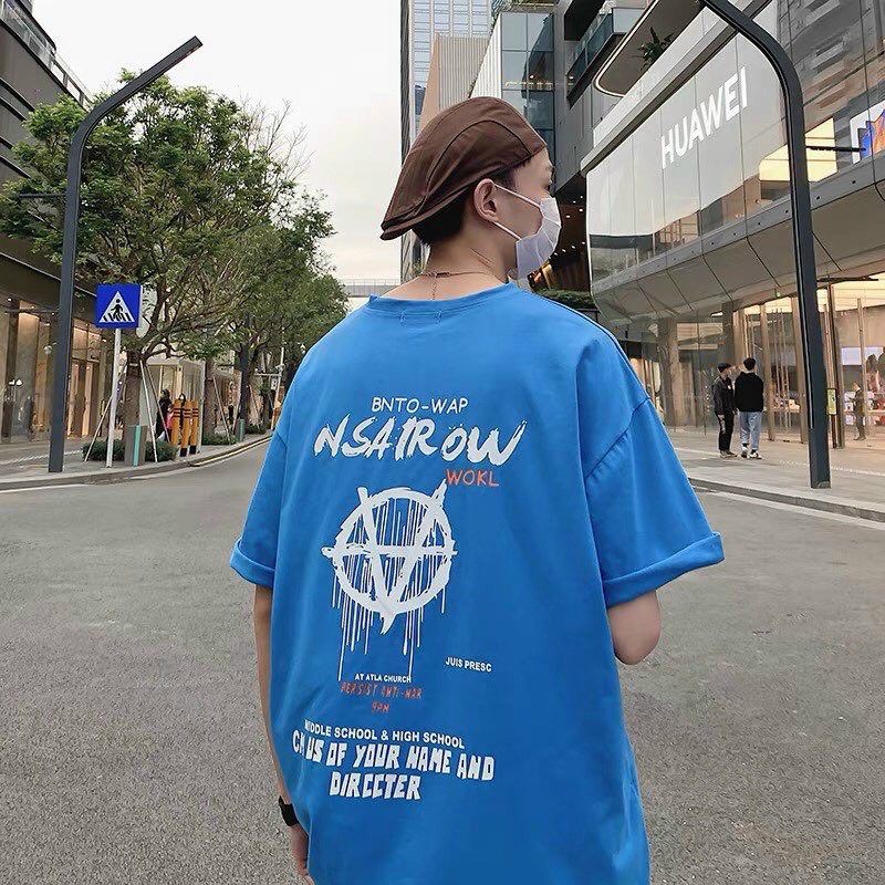 Áo thun nam tay lỡ freesize phông form rộng dáng Unisex mặc cặp, nhóm, lớp in hình 3d | BigBuy360 - bigbuy360.vn