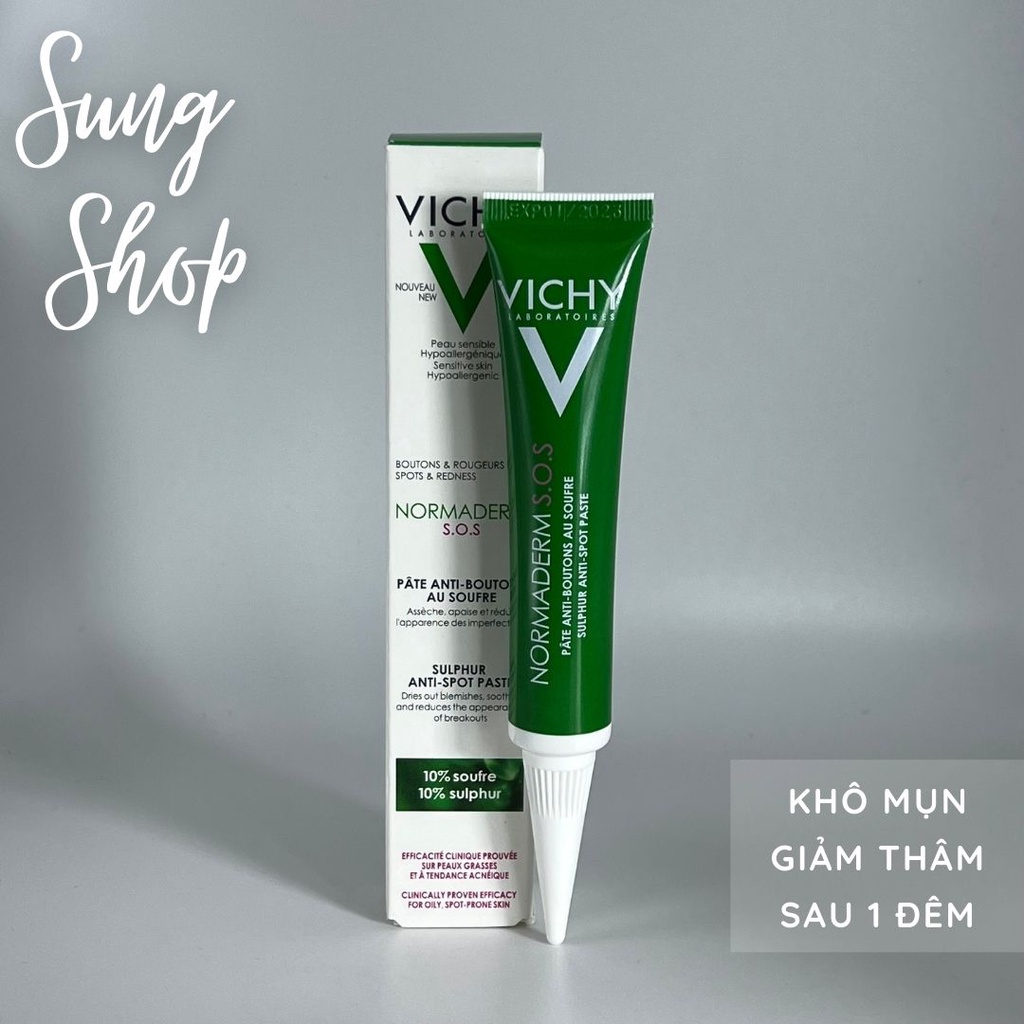 kem chấm mụn Vichy xẹp mụn nhanh giảm mụn thâm